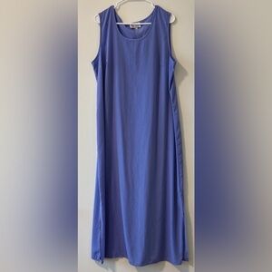 Sleeveless Maggie Sweet Maxi Dress in Periwinkle Blue Size 1X